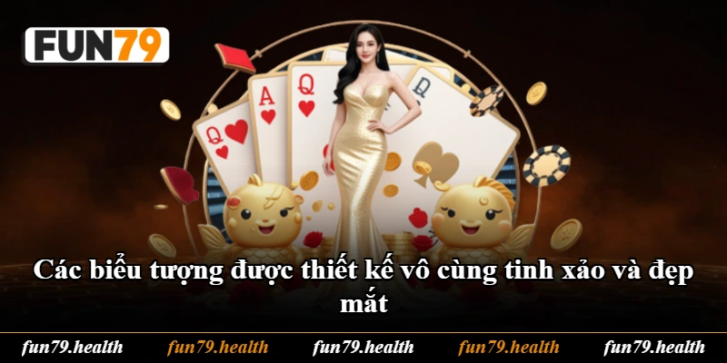Các biểu tượng được thiết kế vô cùng tinh xảo và đẹp mắt